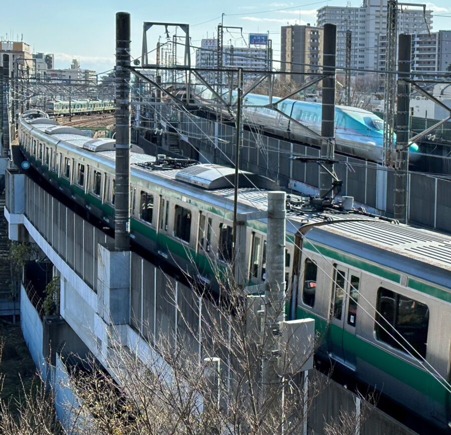 東北新幹線と埼京線